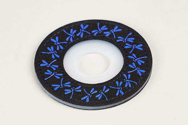 印伝風ツバ止め/とんぼ（青）