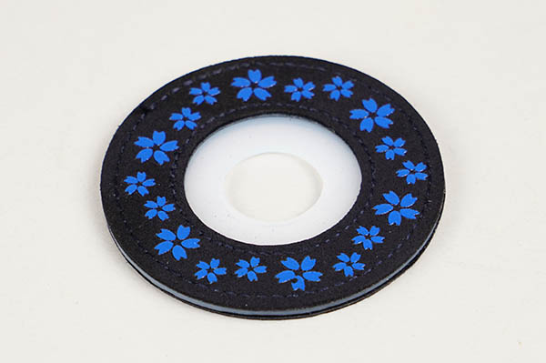 印伝風ツバ止め/さくら（青）