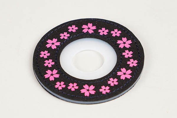 印伝風ツバ止め/さくら（ピンク）