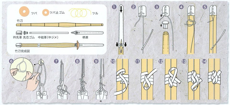 竹刀の組み立て方