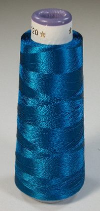 剣道防具 刺繍糸 コバルトブルー色