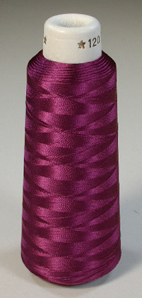 剣道防具 刺繍糸 赤紫色